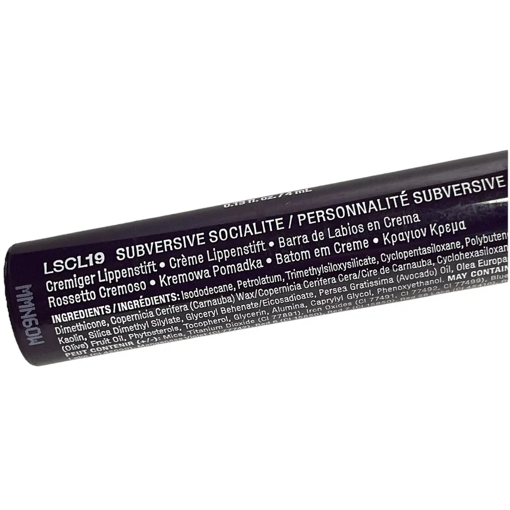 NYX Liquid Suede Cream Subversive Socialite Lipstick SCL19 Eggplant Matte New